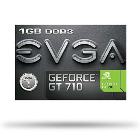 EVGA - GeForce GT 710 1GB Single Slot Low Profile Graphics Card - Black