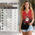 thumbnail image 7 of Jeiento Merry Christmas Snowman T-shirt Womens Sleeveless V Neck Tank Tops Christmas Costume Flowy Pleated Tunic Tops Basic Tee Dressy Workout Shirts Plus Size,4XL, 7 of 7