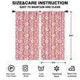thumbnail image 2 of Blackout Kids Curtains,Pink Pioneer Flower and Paisley Pattern Childrens Insulated Curtains Set Of 2,Bedroom Essentials,Toddler Room Decor 42x84in(106x213cm), 2 of 5
