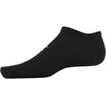 thumbnail image 3 of Calcetines Under Armour Essential Lite No Show, 6 pares, negros, 3 of 4