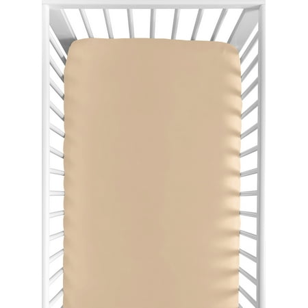UPC: 0846480093619 | Desert Sun Taupe Collection Dark Tan Fitted Crib Sheet Boy or Girl by Sweet Jojo Designs