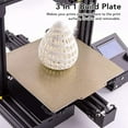 thumbnail image 2 of 185x185mm Dual-Sided Textured PEI Flexible Magnetic Build Plate with Strong Adhesion, High-Temp Resistant Spring Steel & Soft Magnetic Base, Compatible with Sermoon V1/V1 Pro 3D Printers for, 2 of 7