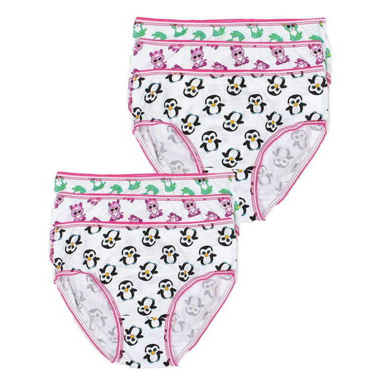 Shopkins Girls Underwear 6 Pack Hipster Panties Female, White, Size: 8, TY