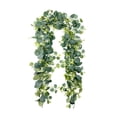 thumbnail image 2 of Ywbawe 5.91ft Artificial Eucalyptus Garland Faux Greenery Vines with Flower Accented Hanging Vine for Indoor Home Party Decor, 1 Pack, 2 of 6