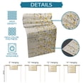 thumbnail image 7 of Table Runner Yellow Gray Floral Table Decoration for Kitchen Dinning Spring Flowers Retro Table Decoration for Indoor Outdoor Party Wedding Decor 13x72 Inch, 7 of 7