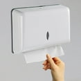 thumbnail image 1 of Hand Towel Dispenser, Hand Towel Dispenser, Wall Mounted Paper Dispenser, for C-Folded, Z-Folded Hand Towels, for Bathroom, Office and Kitchen, 200 Prints - White, 1 of 5