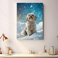 thumbnail image 4 of Starry Night Canvas Inspired Lowchen Dog Pet Family Friend Peace Oil Painting Art Print Poster Wall Decor, 4 of 6