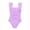 Purple, variant on lnmuld Girls One Piece Swimsuit with Ruffle Pleated Design Color:Black,Size:13-14 Years