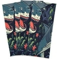 thumbnail image 3 of Dreamtimes Cute Sharks Kitchen Towels 18x28inch Ultra Soft Absorbent Quick Drying Kitchen Dish Towels Washable Cleaning Cloths Hand Towels Tea and Bar Towels, 6 Pack, 3 of 7