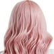 thumbnail image 4 of LC210-1 Peluca ondulada rizada de color rosa pastel Pelucas sintéticas cortas Bob Pelucas de disfraz de cosplay para mujeres, 4 of 15