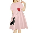 thumbnail image 2 of Suhoaziia Skater Dress Toddler Girl Dachshund Balloon Adorable Durable Twirl Swing Dresses for Playing Holiday Travel,Casual Aesthetic Girls Dresses Size 3-4 Years, 2 of 5