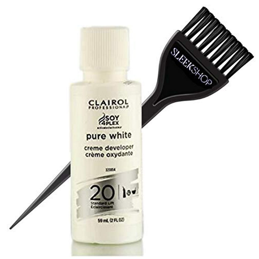 Clairol PURE WHITE Creme Developer (w/Sleek Tint Brush) Haircolor Cream