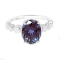 thumbnail image 2 of Sterling Silver with Color Changing Alexandrite Solitaire Ring, 2 of 3