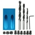 thumbnail image 2 of Angle Oblique Hole Locator,14Pcs Oblique Drill Hole Drilling Tools Woodworking Oblique Hole Locator Solid Performance, 2 of 7