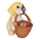 thumbnail image 5 of Estatua de cachorro con cesta, estatuilla de resina para perro, decoraciones de joyería, caja de contenedor de escritorio, caja de almacenamiento de p Macarena estatuas de escritorio, 5 of 8