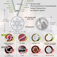 thumbnail image 5 of FaithHeart Metatron's Cube Necklace for Men Women Stainless Steel Sacred Geometric Pendant Spiritual Protection Medal Jewelry Gift for Dad Grandpa Fathers Day Christmas, 5 of 6