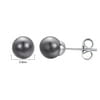 thumbnail image 5 of Yoursfs 8mm Grey Pearl Stud Earrings for Women Gold Plated Piercing Earrings Classic Freshwater Cultured Pearl Studs Hypoallergenic Jewelry, 5 of 5