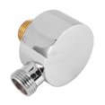 thumbnail image 2 of Wall Supply Elbow,Brass Round Wall Mount Shower Hose Connector-Silver, 2 of 5