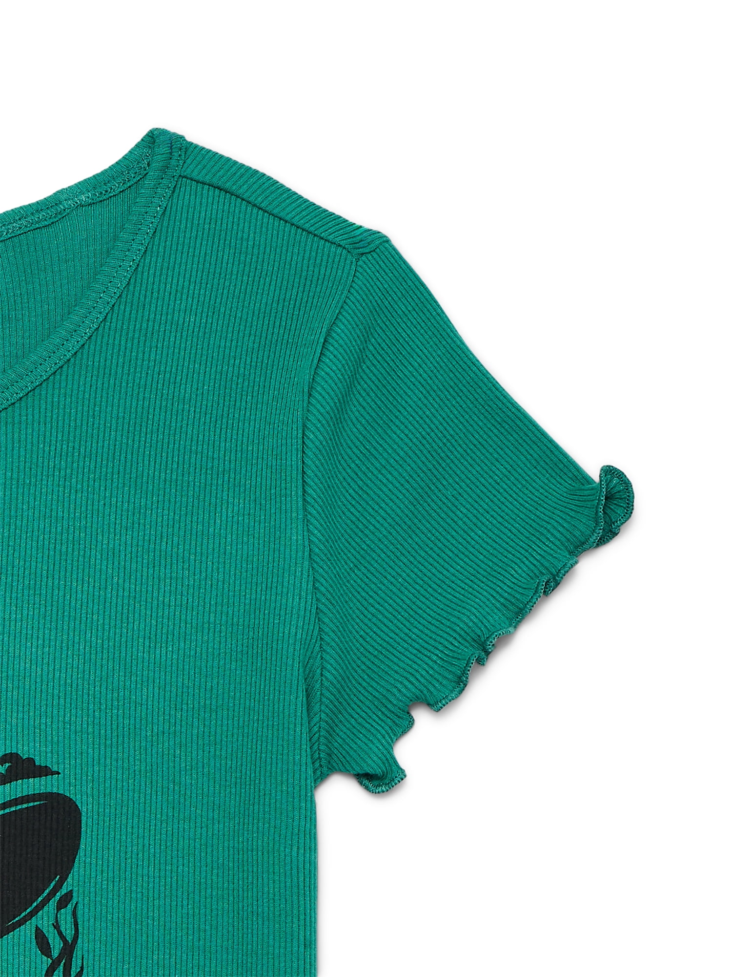 Wicked: For Good Girls' Elphaba Foil Graphic Cotton Tee with Short Sleeves, Sizes 4-16
