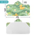 thumbnail image 2 of Ducks Daisy Flower on Green Wave Kid Bath Towels Bath Beach Towel Super Soft and Absorbent for Kid Girl Boy Babie Toddler Infant, 2 of 6