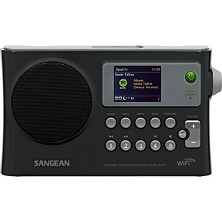 sangean wfr-28 internet radio / fm-rbds / usb / network music player digital receiver with color