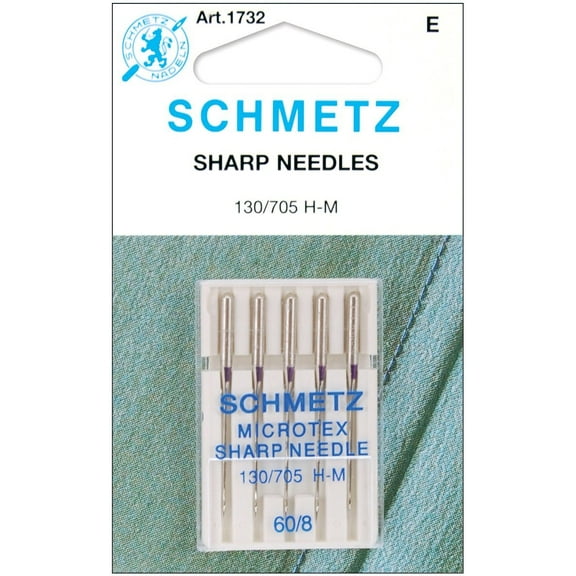 Schmetz Needle Microtex Sharp Size 60/8 (Pack Of 5)