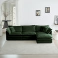 thumbnail image 2 of 111" Modular Sectional Sofa for Living Room, Modern L Shaped Couch with Moveable Ottoman, Comfy Boucle Chenille Couch with Pillows, 2 of 9