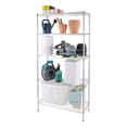 thumbnail image 3 of Hyper Tough 5 Tier Metal Storage Rack, Chrome Color, 350lbs Loading Capacity for Each Shelf, 5 Tier Shelving, Heavy Duty Metal Shelf, 3 of 8