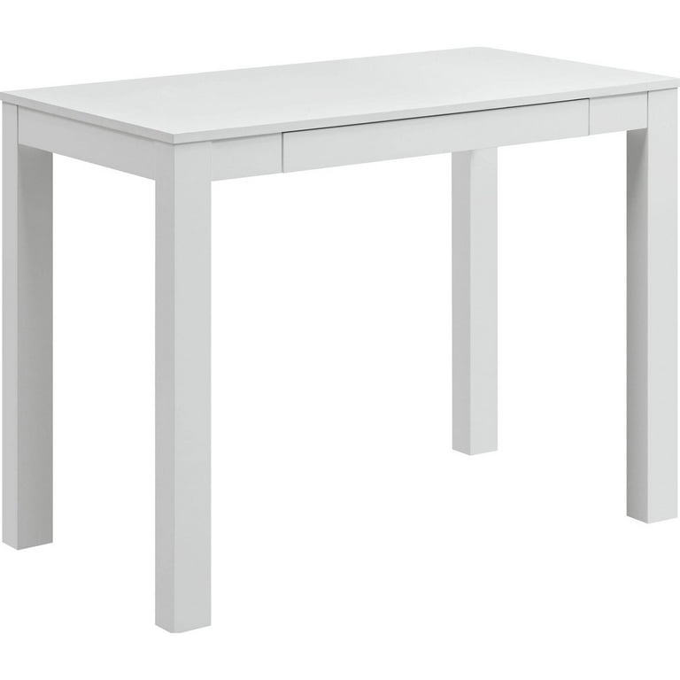 Ameriwood Home Parsons Computer Desk with Drawer White