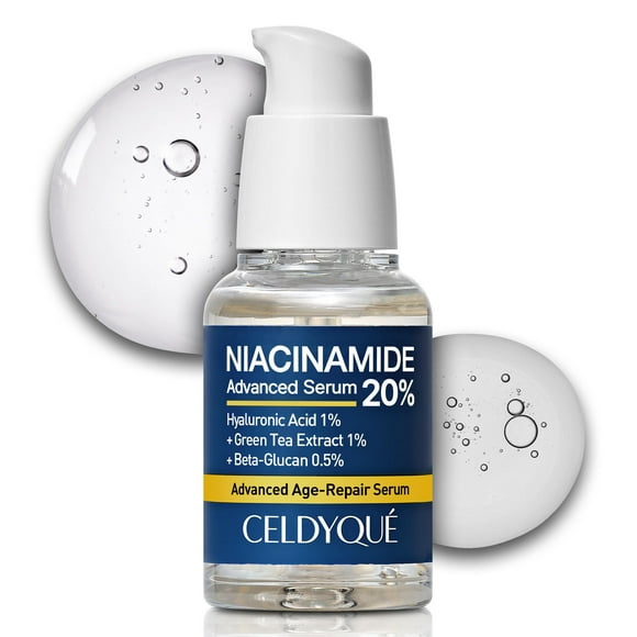 Sérum CELDYQUE Niacinamide Advanced 20% para rostro con vitamina B3, 30 ml