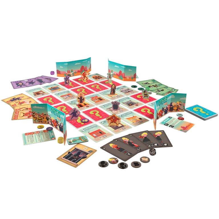 Cactus Town - Wild West Family Board Game, Ages 7+, 2-5 Players, 20-60 Min