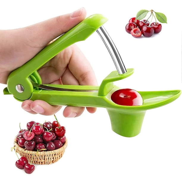 Cherry Pitter - Cherry Stoner Remover with Stainless Steel Rod, Olive Pitter/Cherry Pip Remover/Dates pitting