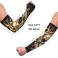 thumbnail image 4 of ALAZA Gold Skull UV Sun Protection Arm Sleeves UPF 50+ Compression Cooling Sleeve 1 Pair, 4 of 7