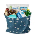thumbnail image 4 of Daisy Pattern Reusable Shopping Tote - Foldable, Durable & Large Capacity Grocery Bag, 4 of 6