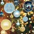 thumbnail image 4 of Adornos navideños, juego de adornos para árbol de Navidad, adornos decorativos irrompibles para colgar en forma de bola para árbol de Navidad, adornos navideños a granel para decoración de mesas, 4 of 5