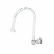T&S Brass - Rigid Gooseneck, Wall Mount, Rosespray, 3/8'' Inlet