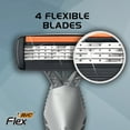 ($17 Value) BIC Holiday Gift Set, Flex 4 Sensitive Titanium Razors ...