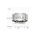 thumbnail image 6 of Solid Stainless Steel 8mm Men's Matte Brushed Finish Plain Classic Wedding Band Ring Size 11, 6 of 7