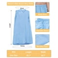thumbnail image 4 of SUOSDEY Women Spa Towel Robe Microfiber Shower Bath Towel Body Wrap Towel,Blue, 4 of 5