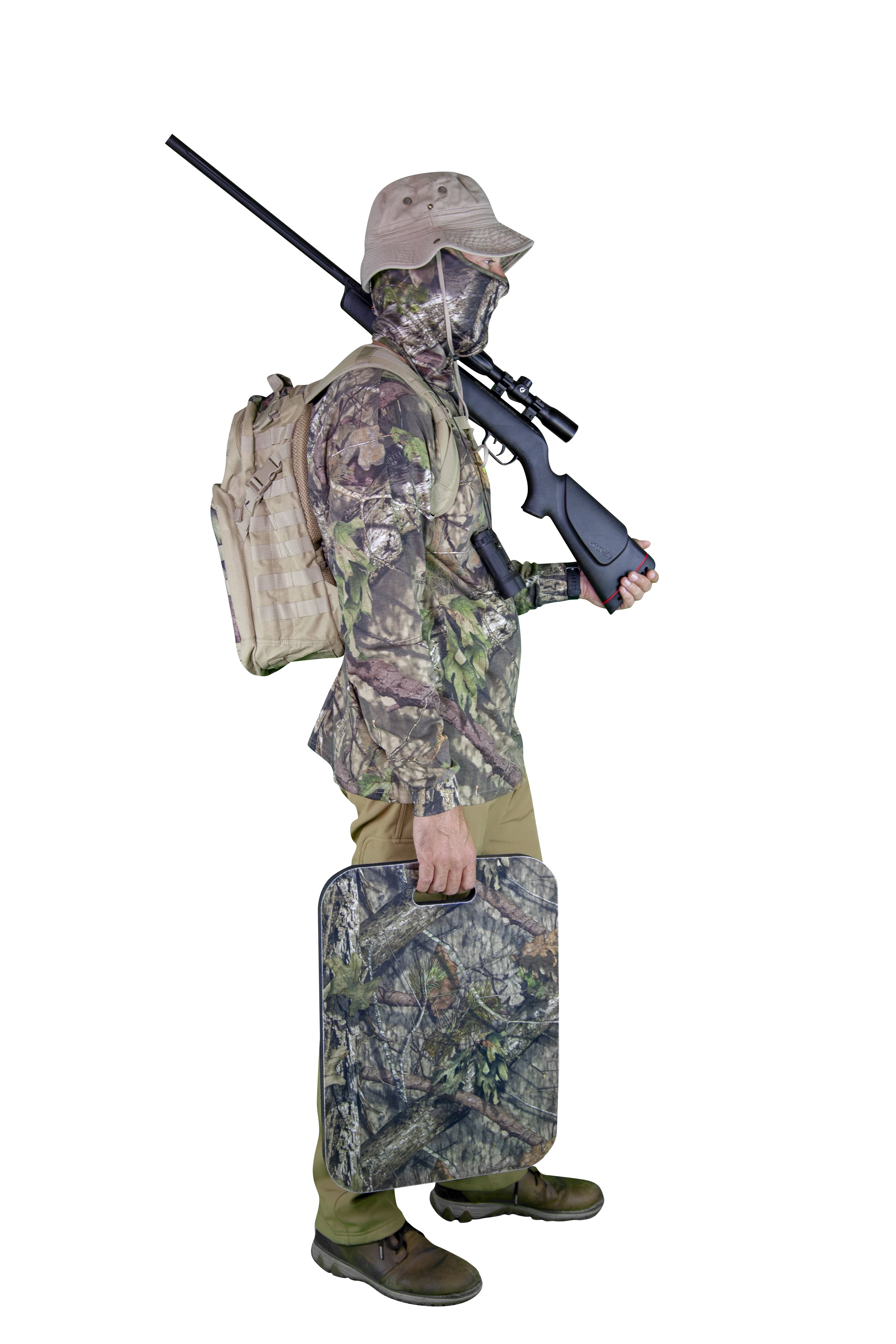 Earth Edge Mossy Oak Camo Tree Stand Cushion, Kneeling Pad and Comfort Cushion for Ground Blinds, 15"x20"x2"