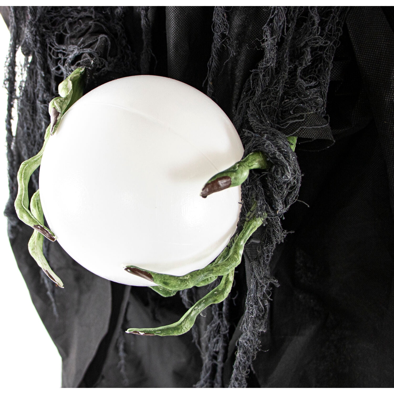 Haunted Hill Farm 78-In. Wicked Witch Prop with LED Crystal Ball, Multicolor