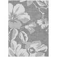 thumbnail image 2 of Addison Rugs Chantille Indoor/Outdoor Transitional Floral Gray Washable Rectangle Rug, 2'6" x 3'10", 2 of 6