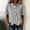 Gray, variant on IUYRTFE Women's Short Sleeve Asymmetrical Button Down Shirt Collared Linen Feel Summer Casual Blouse with Irregular Hem