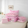 thumbnail image 6 of Manfei Personalized Initial B 7 Pieces Bedding Comforter Set,Dreamy Pprincess Full Bedding Set Lightweight,Bow Tie Butterfly Fitted Sheet Flat Sheet,Bling Glitter Room Decor,Reversible, 6 of 8