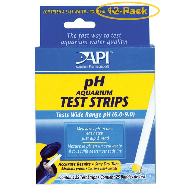 API pH Test Strips 25 Strips Pack of 12
