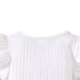 thumbnail image 5 of Tiijoy Girls Summer Outfits Cute Bow Flutter Sleeve T-Shirt Pleated Skirt Set, Sizes 4-5, 5 of 8