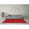 thumbnail image 3 of Ahgly Company Indoor Round Abstract Red Contemporary Area Rugs, 5' Round, 3 of 4