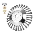 thumbnail image 2 of SXcggal Mower Wire Trimmer Head 6 Inch Wire Wheel Weeding Head 8 Inch Wire Trimmer Garden Universal Accessories Practical Basic Trim Tool For Garden, 2 of 8