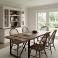 thumbnail image 2 of CasaGlajore 55" Modern Industrial Dining Table with MDF Tabletop and Matte Black Metal Legs, 2 of 6