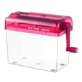 thumbnail image 2 of YAOMOBB Child-proof Paper Shredder Manual Shredder Large Capacity Clear Visible Mini Hand Cutting Tool for Home Office, 2 of 7
